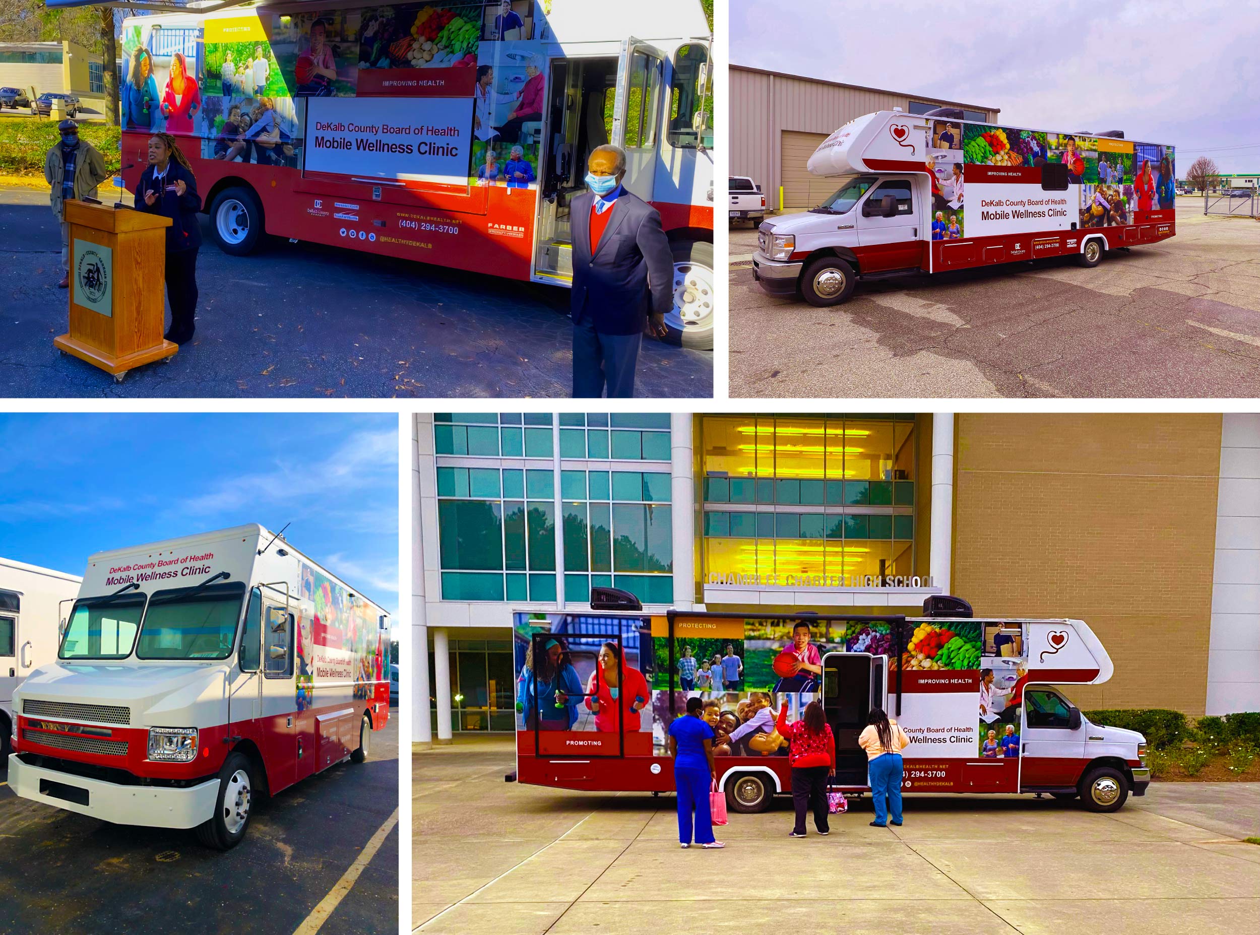 Vehicle Wrap design for DeKalb County Mobile Wellness Clinic